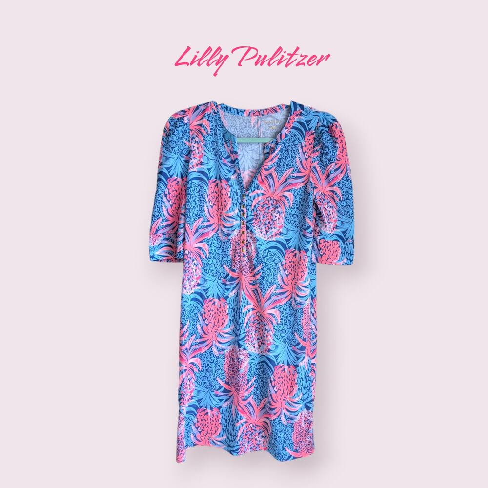 NWOT Lilly Pulitzer Marlie Dress Blue and Pink size S
